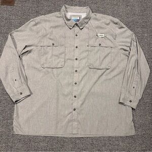 Magellan Outdoors Men's Gray Button-Down Shirt